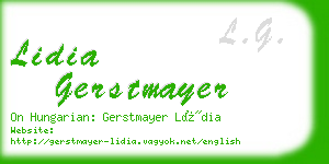 lidia gerstmayer business card